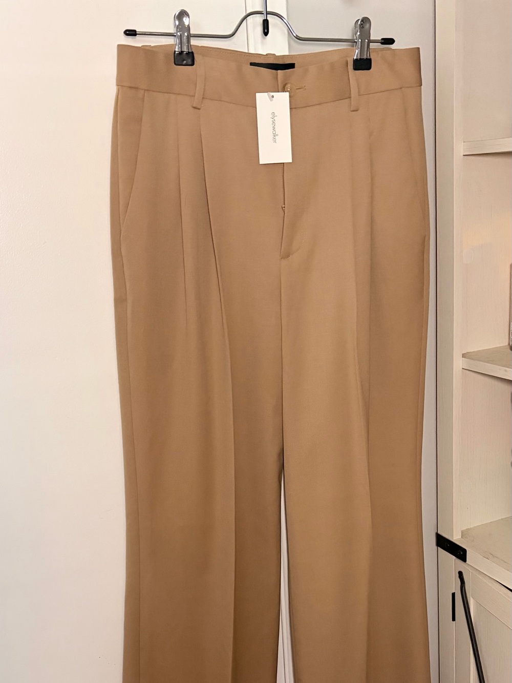 Nili Lotan Camel/Tan High-Waist Trousers 🤎